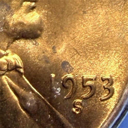 1953-S Lincoln Wheat Cent ICG MS65 RD Full Red San Francisco Mint Penny Coin