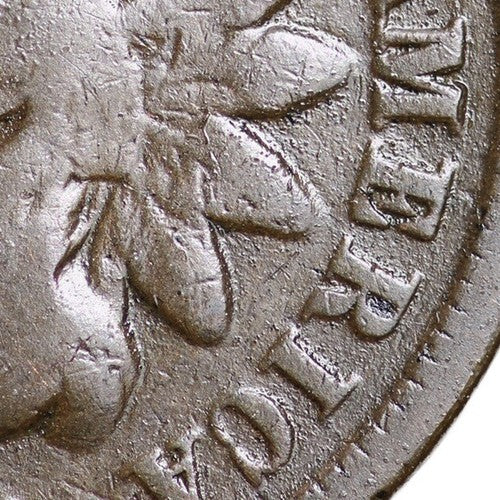 1884 Indian Head Cent Good - Very Good Average Circulated Condition Bronze Penny