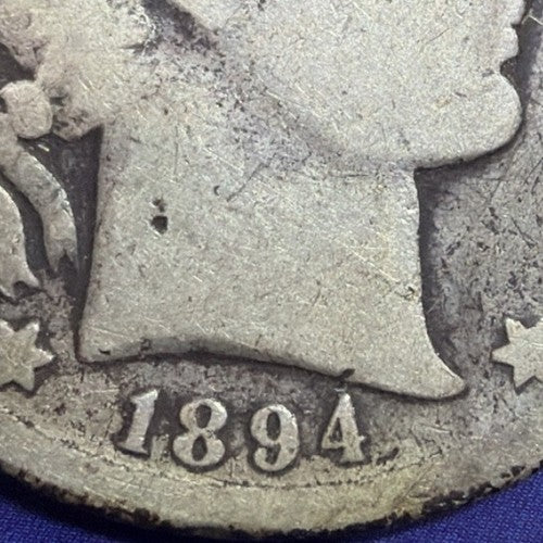 1894-S Barber Half Dollar 50C AG About Good 90% Silver San Francisco Mint Coin