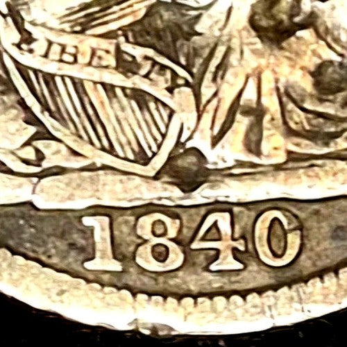 1840-O NO DRAPERY Seated Liberty Silver Half Dime VG+ Features RARE KEY DATE 10C