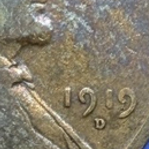 1919-D Lincoln Wheat Cent 1C G Good Denver Mint Brown Penny Early Date US Coin