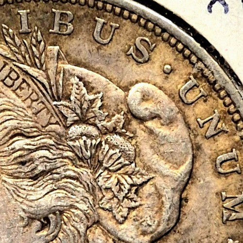 1921 Morgan Silver Dollar $1 90% Silver Crisp AU+ Features Handsomely Toned