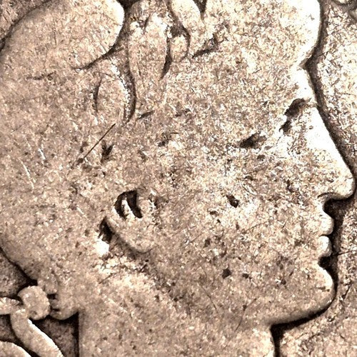 1908 D Barber Half Dollar 90% Silver G-VG Features Full Motto 50C