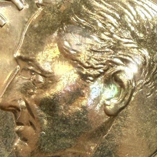 1962 Roosevelt Dime Proof ICG PR66 90% Silver 10C Golden Toned US Proof Coin