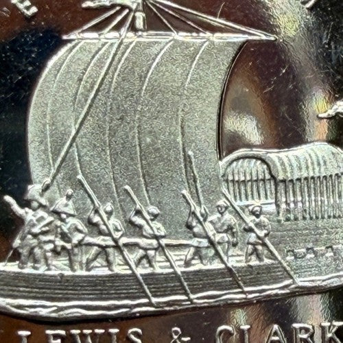2004-S Jefferson Nickel PROOF Lewis & Clark Keelboat Westward Journey 5C Cameo