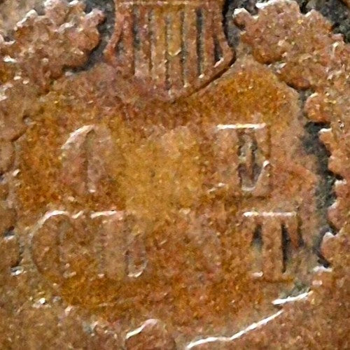 1864 Indian Head Cent Penny AG or Less Features, Hole Filler, Coin Pictured 1C