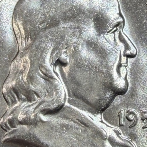 1957 Franklin Half Dollar 50C BU Brilliant Uncirculated 90% Silver Bright Luster