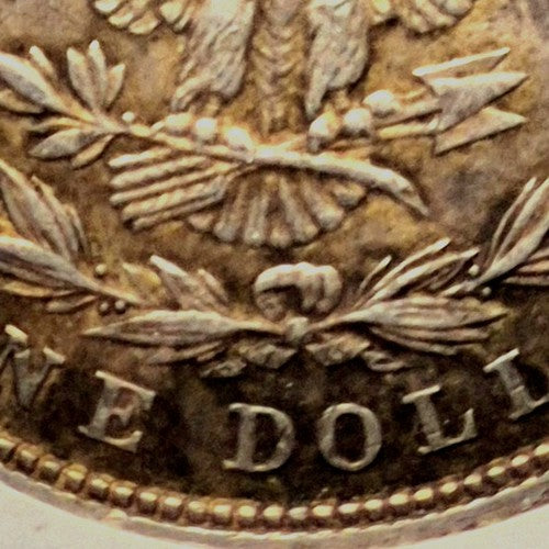 1921 Morgan Silver Dollar $1 90% Silver Crisp AU+ Features Handsomely Toned