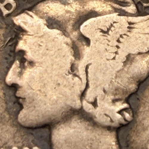 1937 Mercury Dime 10C VG Very Good 90% Silver Winged Liberty Head Philadelphia