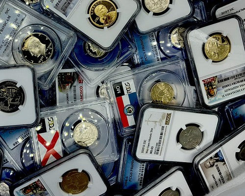 PROOF COINS (LOT OF 4) - PCGS NGC Graded PR69 U.S. Mint Silver Clad Coins