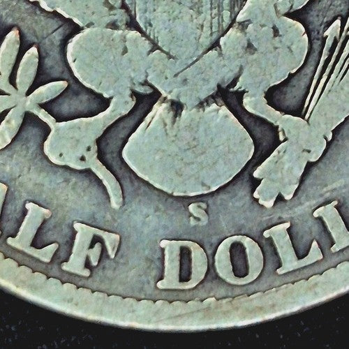1909 S Barber Half Dollar 90% Silver Strong VG Features Full Motto 50C