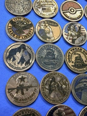 LOT OF 5 🔥 Laser Etched US Lincoln Cents Various Designs Randomly Selected 🔥