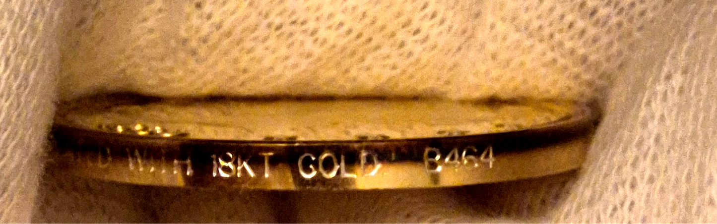 13.21 Grams of .999 SILVER with 18K Gold Plating Shipped in a Capsule