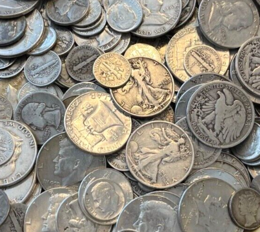 💰 5 US Standard Ounces 90% Pure Silver Coins Pre-1965 BULLION PRICE WSHTF Stack