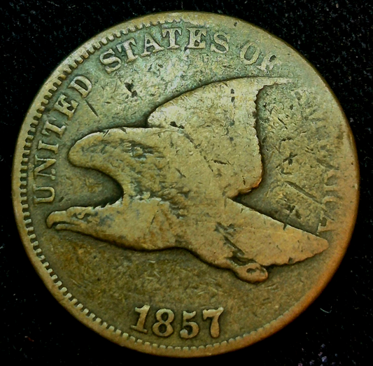 1857 Flying Eagle One Cent Nicer Detail Only Minted for 3 Yrs the 1st Small Cent