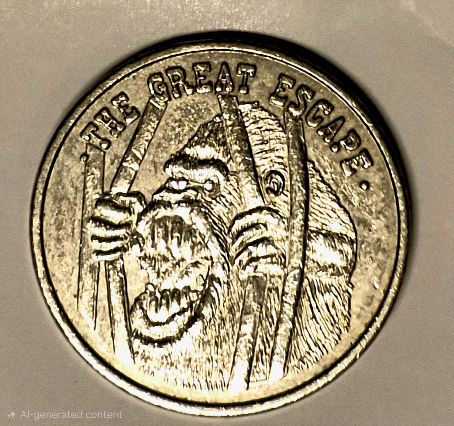 1980's The Great Escape Game Room Arcade Token - Rutherford, NJ.
