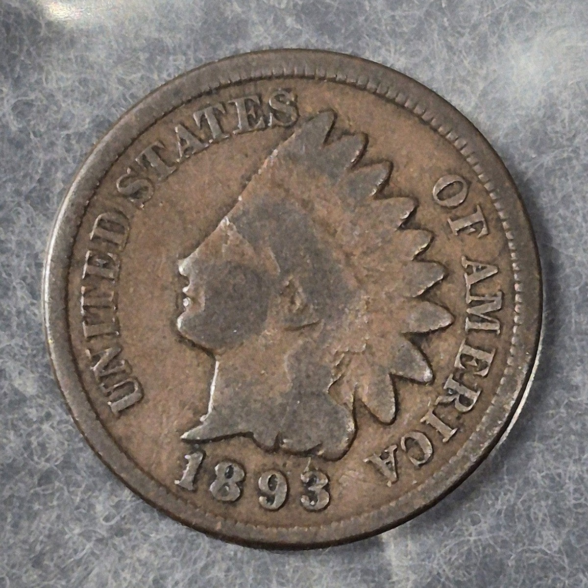 1893 Indian Head Cent Penny 1C Good+ Bronze Philadelphia 19th Century US Coin