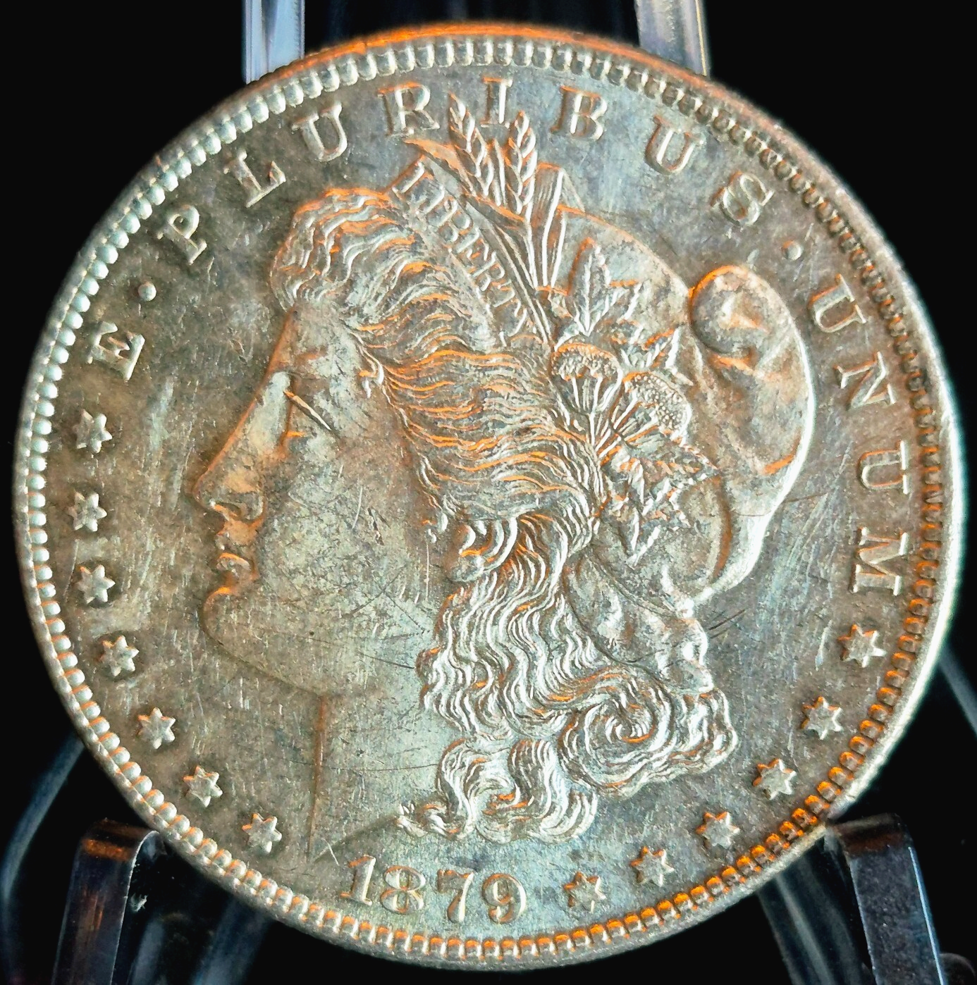 1879 S Morgan $1 Dollar 90% Silver W/Mint Like Features Circulated Blast White