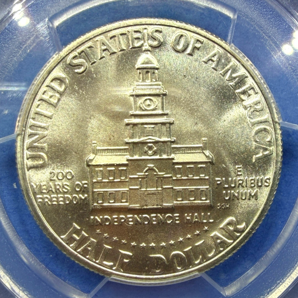 1976-S Kennedy Half Dollar 40% Silver PCGS MS64 Bicentennial Gold Shield 50C