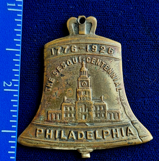 Vintage 1926 Philadelphia Sesqui-Centennial Expo Souvenir Liberty Bell Medal