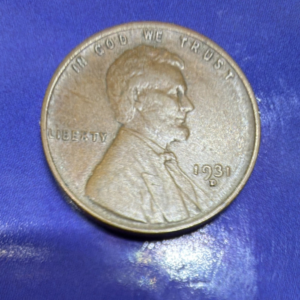 1931-D Lincoln Wheat Cent 1C XF Extremely Fine US Coin Denver