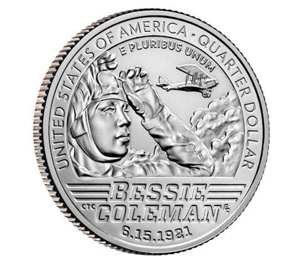 2023 3 Coin Set P/D/S Bessie Coleman American Women  Quarters BU Uncirculated 2