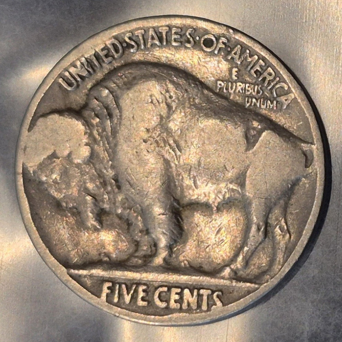 1927 Buffalo Nickel 5C Indian Head Five Cents Philadelphia Mint Coin Good