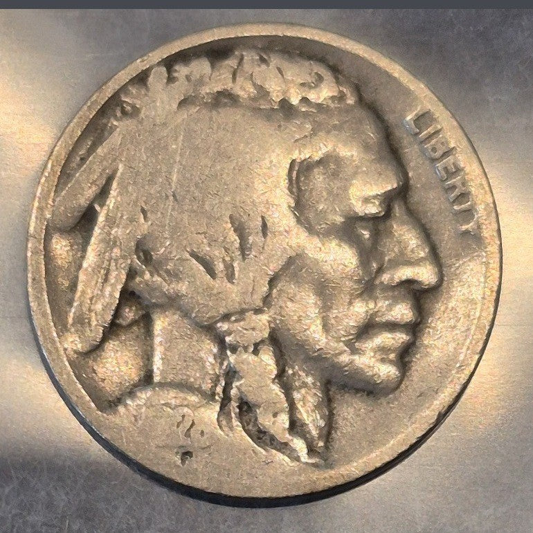 1928-D Buffalo Nickel 5C Denver Mint Indian Head Bison AG