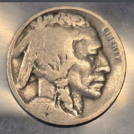 1928-D Buffalo Nickel 5C Denver Mint Indian Head Bison AG