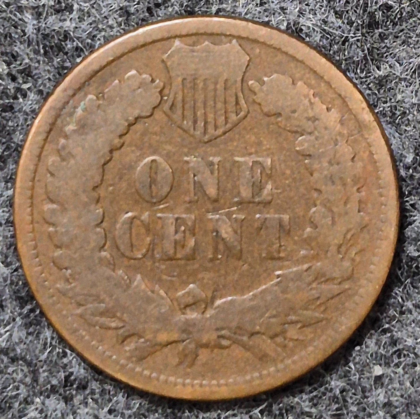1873 Indian Head Cent Penny AG or Less Features, Hole Filler, Coin Pictured 1C