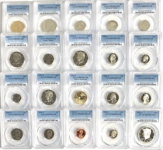 LOT OF 1 PCGS GRADED U.S. PROOF COIN PR 69 FROM ESTATE HOARD UNCIRCULATED