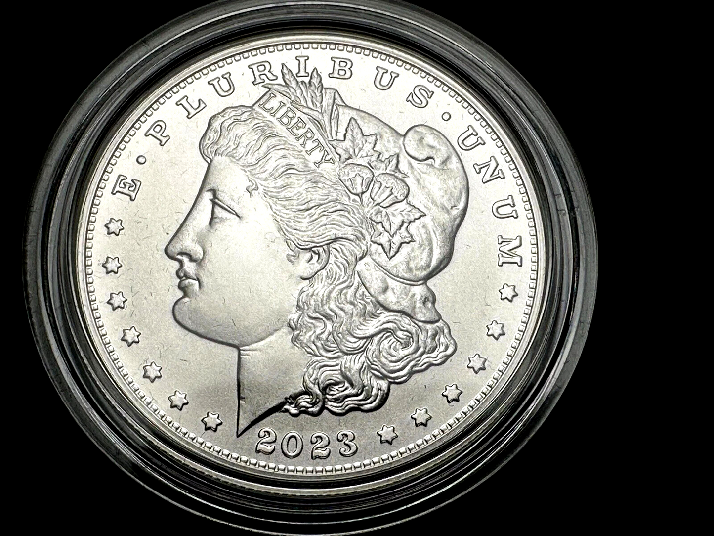 {4 Coin Set}  2023 Morgan & Peace Silver Dollars  Unc & Proof OGP BOX COA .9999