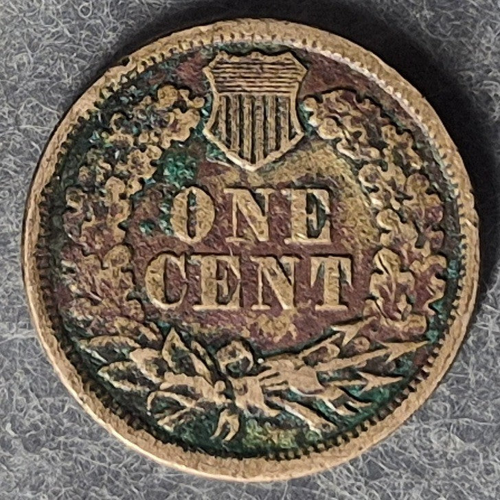 1862 Indian Head Cent Penny 1C VF Very Fine Copper-Nickel Civil War Oak Wreath