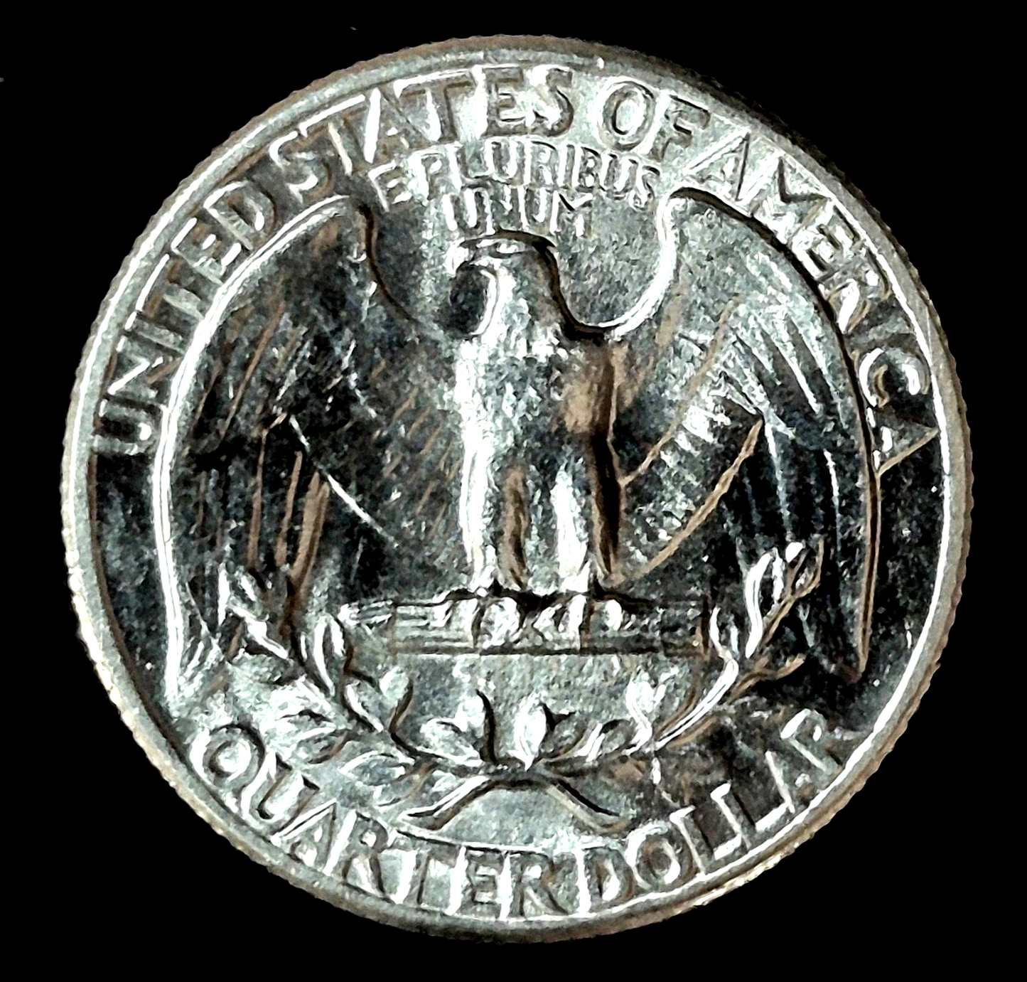 1963 WASHINGTON QUARTER 90% SILVER BEAUTIFUL BU UNC RARE SLIGHT CCW DIE ROTATION