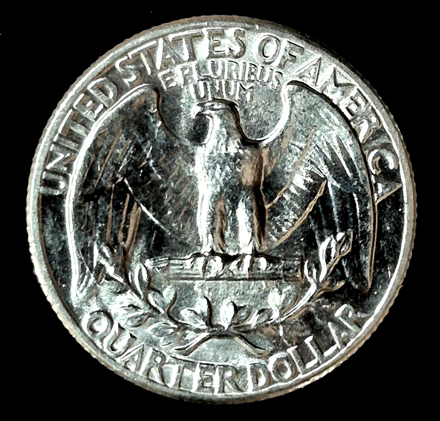 1963 WASHINGTON QUARTER 90% SILVER BEAUTIFUL BU UNC RARE SLIGHT CCW DIE ROTATION