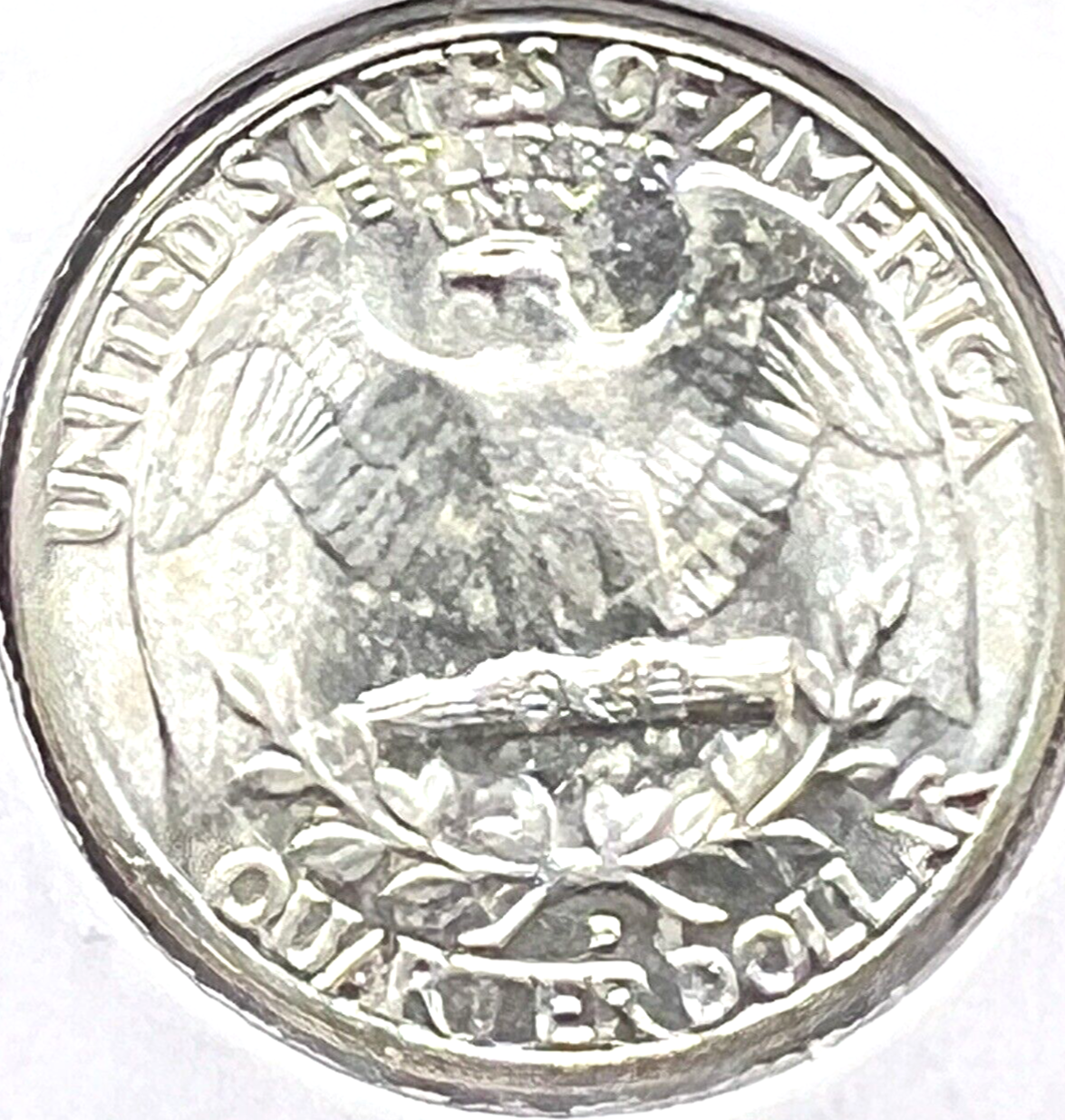 1962-D Washington Quarter 90% Silver 25c Super Shiny White  Coin