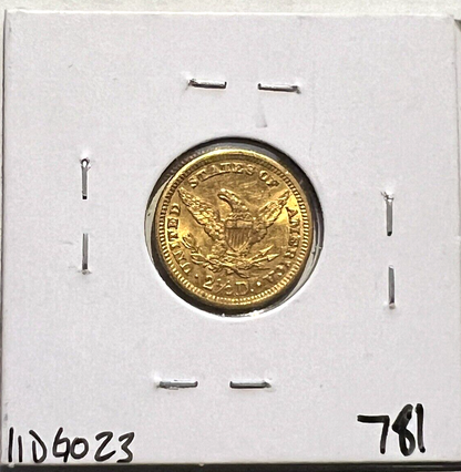 🔥 1903 SIGMA VERIFIED $2.50 Liberty Head Gold Quarter Eagle Pre1933 AU/BU Coin
