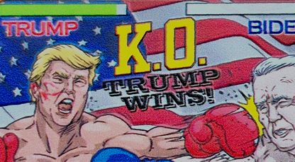 Lot of (12) 1 OZ Trump Colorized .999 Copper Bars, W/Tube, KO TRUMP WINS