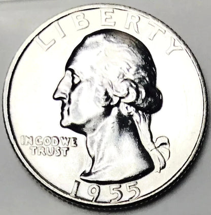$1 Face - Brilliant Uncirculated 90% SILVER Washington Quarters Random Date