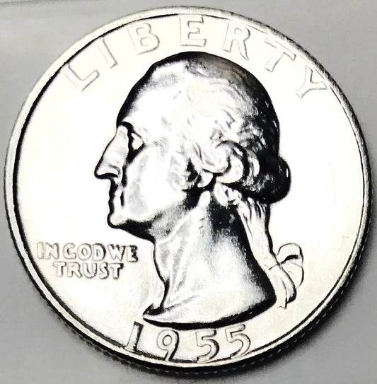 $1 Face - Brilliant Uncirculated 90% SILVER Washington Quarters Random Date