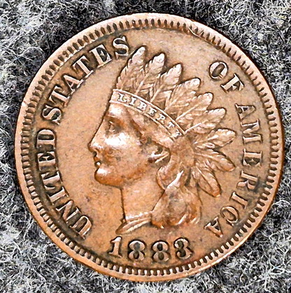 1883 Indian Head Cent Penny XF+ Features Full Liberty, Receive Coin Pictured 1C