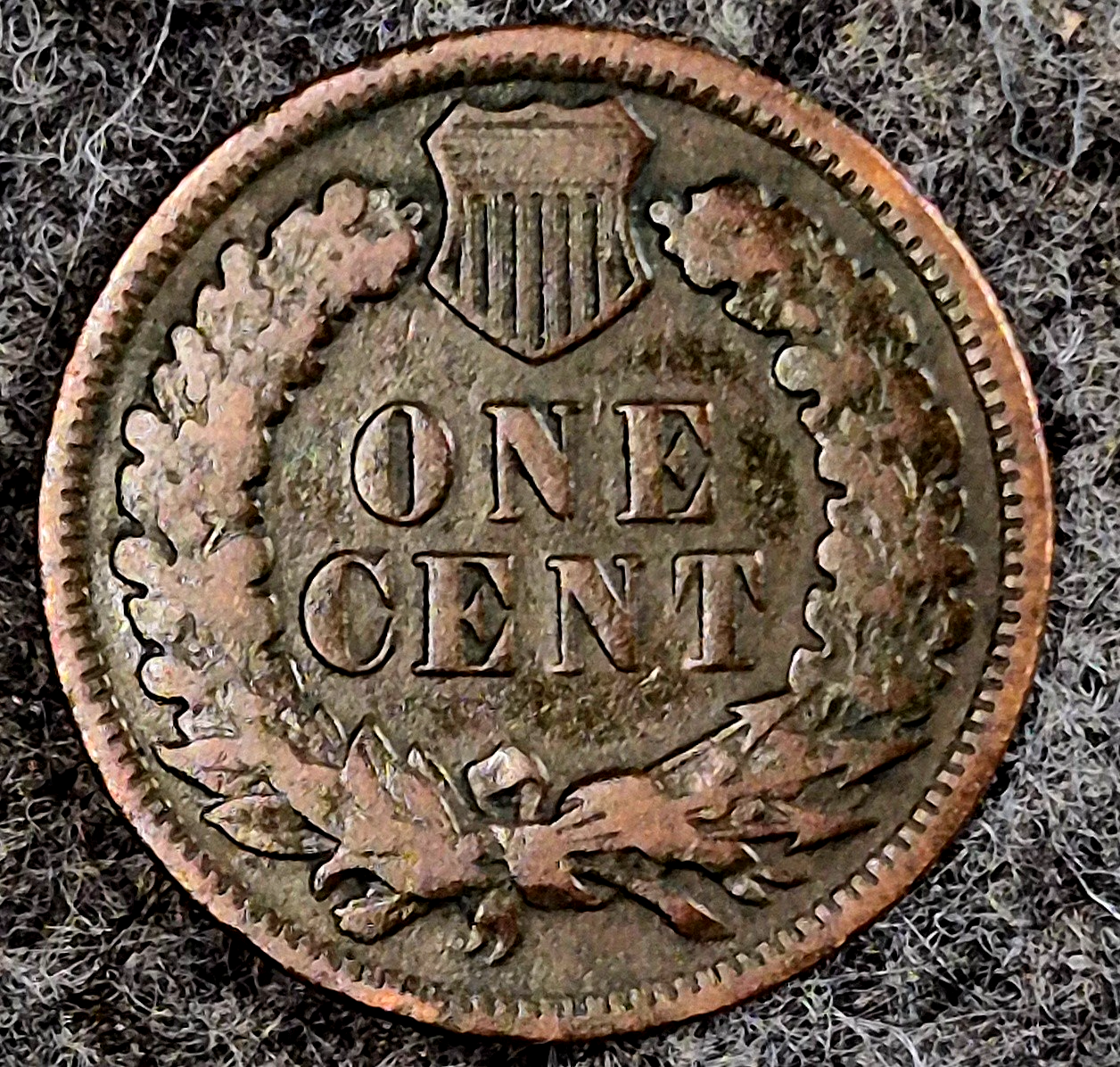 1878 Indian Head Cent F- VF Features Better Date Part Liberty Coin Shown 1C