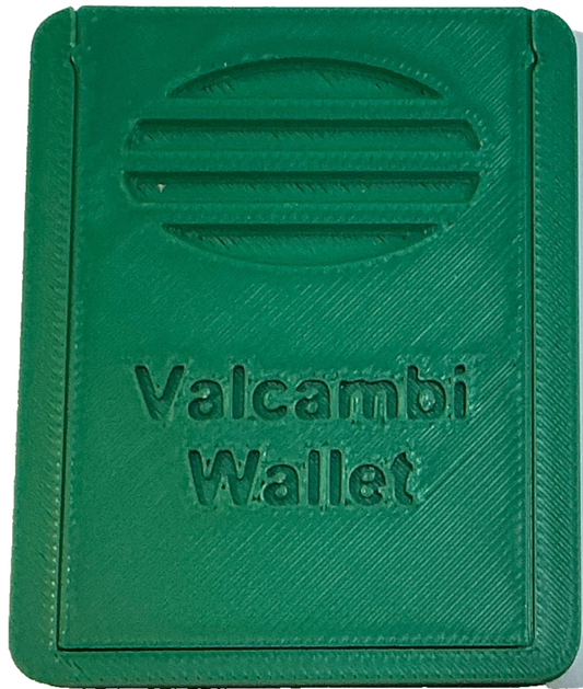Green Valcambi Wallet Holds 32 SILVER Bars Slide Top INCLUDES 1 Gram Starter Bar