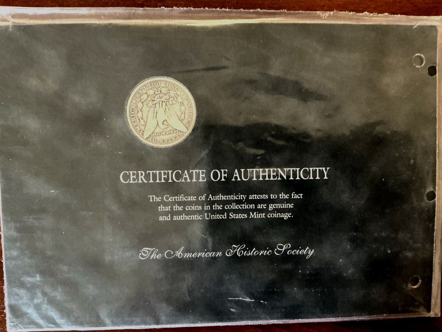 1879 P The Morgan Silver Dollar Collection 90% Coin American Historical Society