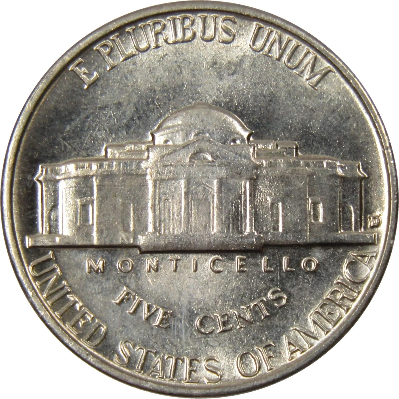 1961-D Jefferson Nickel Gem BU From Original Roll OBW UNCIRCULATED GEM 5c Coin