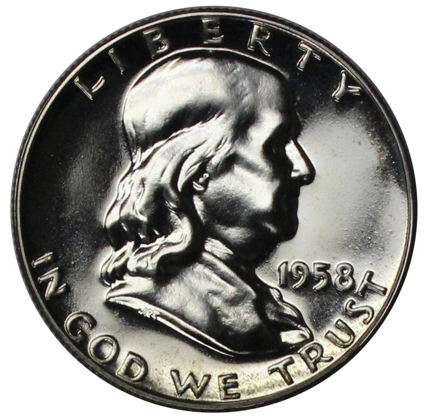 1958 Franklin 90% SILVER Half Dollar PROOF COIN Gem Uncirculated Full Bell Lines
