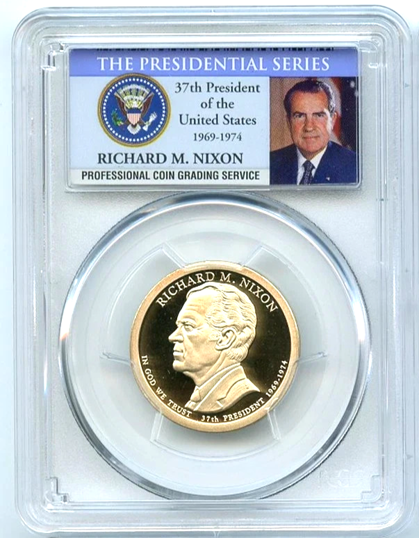 ✅ 2016 S Richard Nixon Presidential Dollar PCGS PR69DCAM Photo Label KEY DATE!