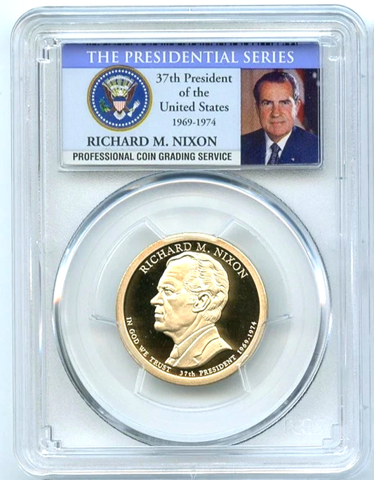 ✅ 2016 S Richard Nixon Presidential Dollar PCGS PR69DCAM Photo Label KEY DATE!