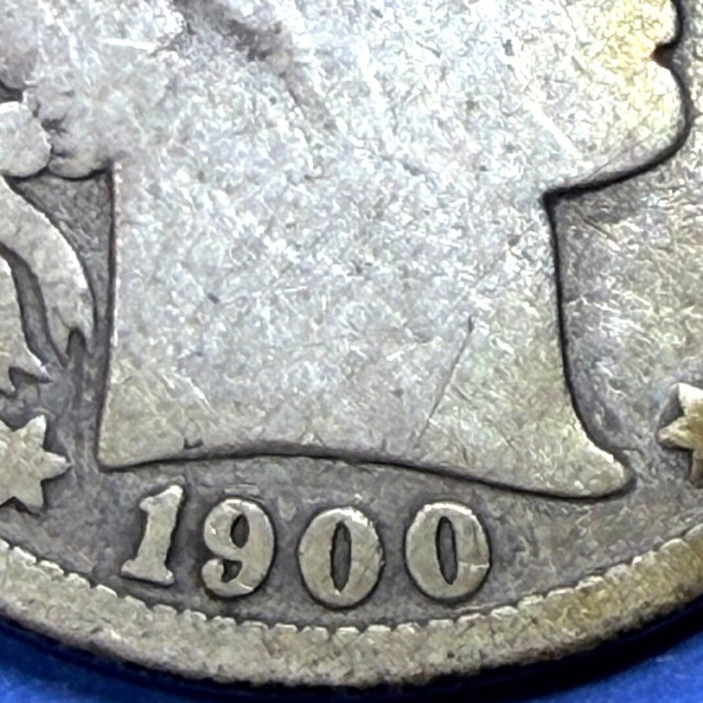 1900 Barber Half Dollar 50C G Good 90% Silver Philadelphia Liberty Head US Coin