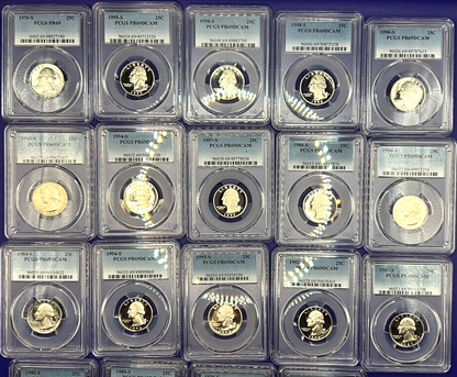 🔥LOT OF 3 - PCGS Graded Washington Quarter PR69DCAM PROOF Coins 🔥